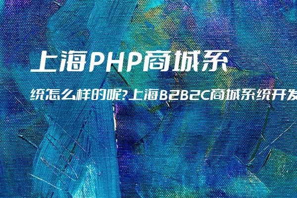 上海PHP商城系统怎么样的呢？上海B2B2C商城系统开发注意事项？