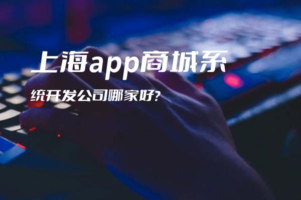 上海app商城系统开发公司哪家好？