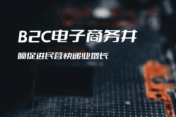B2C电子商务井喷促进民营快递业增长