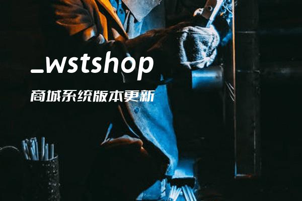 _wstshop商城系统版本更新